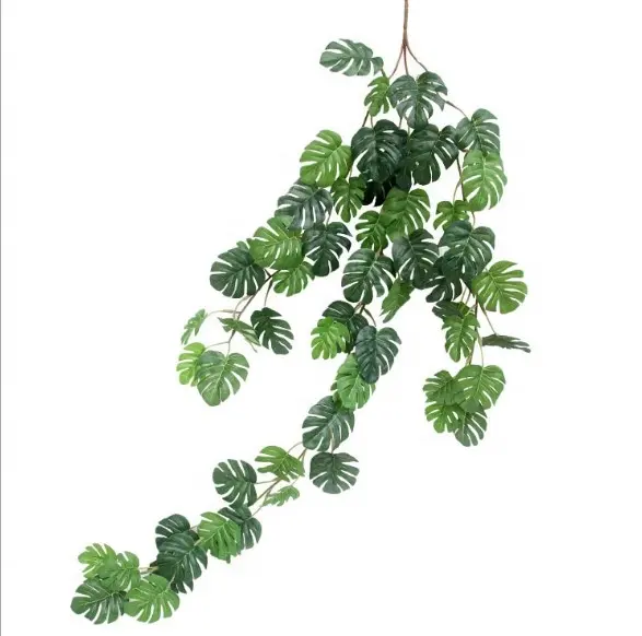 FC7311 Artificial Silk Leaves Vine Cane Hanging Plant Rattan For Wedding Party Decoration