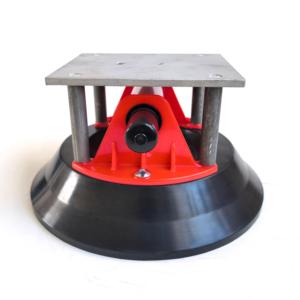 Taza de vacío con mango de ABS de 10 "con almohadilla cóncava profunda de montaje en aluminio para una fácil fijación en superficies no porosas curvas o irregulares - Product Image 3