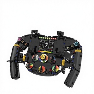 Modello di Volante da Corsa Costruibile - <span class=keywords><strong>Giocattolo</strong></span> Interattivo con Cruscotto e Volante Rotante per Età 8+ - Blocchi di Costruzione Creativi - Product Image 1