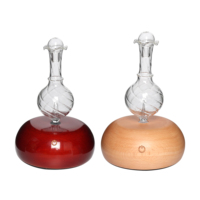 Diffuseur d'huiles essentielles nébulisant 25 ml, atomiseur d'arômes sans eau, machine à parfum à brancher, interrupteur tactile, lumière 7 couleurs