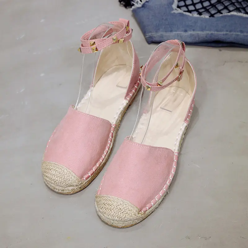 Wholesale Women Flat Shoes Summer Casual Espadrilles Girls Canvas Shoes