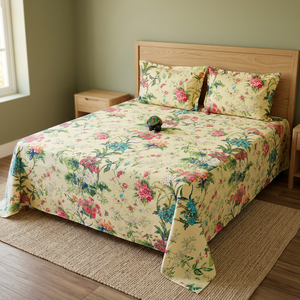 Parure de lit Ours de dessin animé multicolore, housse de couette et taies d'oreiller imprimées en microfibre tissée pour la maison des enfants - Product Image 3