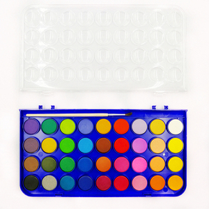 Fournisseurs chinois en gros populaires <span class=keywords><strong>Palette</strong></span> <span class=keywords><strong>vide</strong></span> d'étain d'<span class=keywords><strong>aquarelle</strong></span> de 28 couleurs - Product Image 2