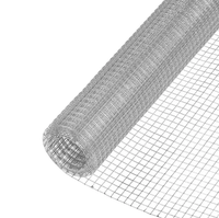 Maille de cage à oiseaux en fil métallique galvanisé ou en PVC soudé, ouverture de 1/2 pouce