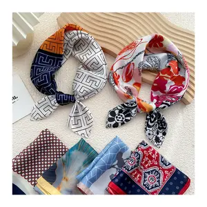 HB0760 small square scarf spring and autumn thin section fashion Western style decorative scarf 53cm*53cm professional all match