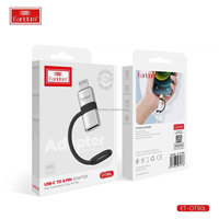 Earldom USB tipo C hembra OTG a 8 pines IOS adaptador macho convertidor de Cable de datos para iPhone iPad convertidor OTG de carga rápida