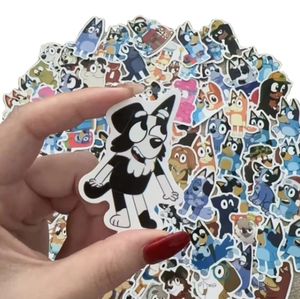 Autocollant en forme de chien mignon de dessin animé personnalisé - Product Image 1