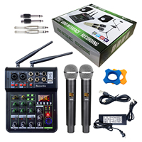 Console de mixage audio Green Audio GAX-450B avec amplificateur rechargeable 300 watts pour groupe et usage domestique