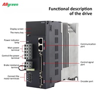 Kit Pengontrol Motor Servo AC A4 220V 1.5/2.8/3.5A 3000rpm 200/400/600W 0.637/1.27/1.91N.m Kit Penggerak Motor Servo AC