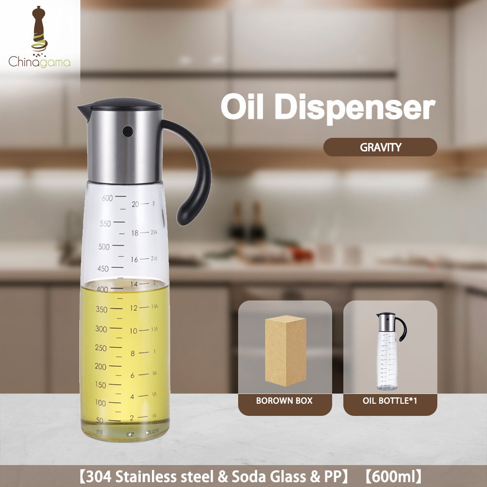 #S3*304ss et verre soda*600ml*bouteille d'huile