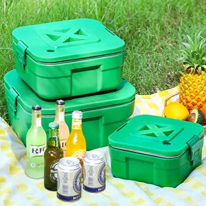 Hot Selling Hotel Thermos Bucket Insulated Food Container Stock Pot Stainless Steel Keep Fresh Bucket Set With Lock