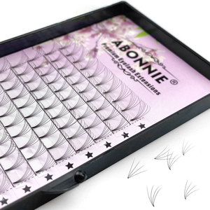 Extensions de cils en vison Abonnie à tige courte 3D 4D 5D 6D 0,07 mm 8-15 mm, cils artificiels naturels et doux pour usage général - Product Image 3