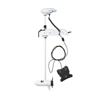 Moteur Électrique Hors-Bord Durable pour Bateau de Pêche avec GPS, Neuf, Télécommande, Trolling 12V, Noir, Modèle 34-125lbs, Garantie 1 An
