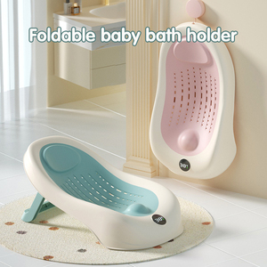 Seggiolino da Bagno per Neonati Portatile e Pieghevole, Cuscino di Supporto Antiscivolo Sicuro e Confortevole per Doccia e Vasca - Product Image 4