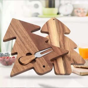 Bán Buôn Nhà Bếp Cây Giáng Sinh Hình Charcuterie Hội Đồng Quản Trị Với Ngã Ba Sáng Tạo Keo Gỗ Pho Mát Hội Đồng Quản Trị Cho - Product Image 5