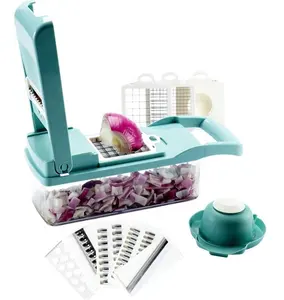 Multifunctionele Mandoline Groente Fruit Cube Cutter Slicer Salade Ui Chopper Dicer