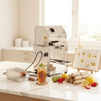 Commerciële, voedselveilige, elektrische, volautomatische fruit- en suikerrietpers van roestvrij staal, PLC-gestuurd, hoge efficiëntie