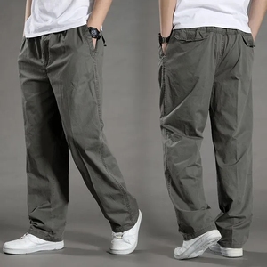 Pantaloni da Uomo Tinta Unita, Taglia Grande 6XL, Casual - Product Image 3