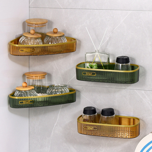 Mode pas cher montage mural en plastique étagère douche <span class=keywords><strong>support</strong></span> de rangement Gel <span class=keywords><strong>support</strong></span> pour <span class=keywords><strong>WC</strong></span> shampooing organisateur toilette salle de bain accessoires - Product Image 6