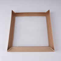 Nouveauté : Boîte à lunch rectangulaire en papier kraft brun écologique pour plats à emporter, avec couvercle transparent pour fruits et pâtisseries