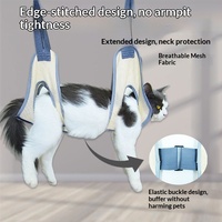 Hamac de toilettage suspendu pour chat, sac de contention anti-griffures et anti-morsures pour le bain et la coupe des ongles, outil de toilettage pour animaux de compagnie