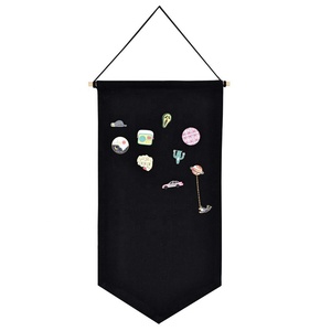 Cartel de pared en blanco de lona para niños y niñas, Pin de exhibición, bandera y banderín de decoración, regalo para dormitorio, sala de juegos, puerta delantera, Bi - Product Image 5