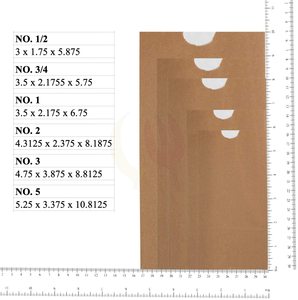 Nhà máy dùng một lần phân hủy sinh học Kraft túi giấy không thấm mỡ lấy đi cho thực phẩm cho Pizza Sushi salad thức ăn vật nuôi nhai kẹo cao su - Product Image 6