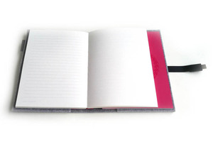 Diario con cubierta de fieltro de lana gris, diario de viaje, planificador de viaje, cuaderno con bloqueo USB - Product Image 4