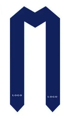 Produttore Logo personalizzato adulto raso Multi-colore laurea stola Honor scialle adulto etichetta nastro scapolo scialle