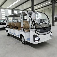 Bus et voiture électriques de tourisme de luxe classiques personnalisés pour parcs et écoles, 11/14 places