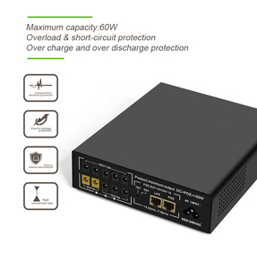 Портативный Wi-Fi маршрутизатор, источник питания для системы видеонаблюдения с питанием от аккумулятора 12 В постоянного тока, мини POE 60 Вт, однофазный, с литиевой батареей - Product Image 5