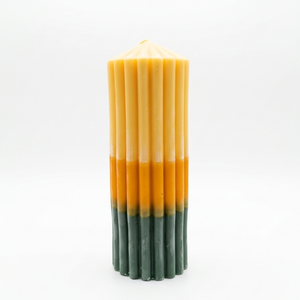 Vela cilíndrica grande de 3 colores en capas, vela de soja perfumada de lujo, velas decorativas geométricas modernas para decoración del hogar, regalo NF - Product Image 3