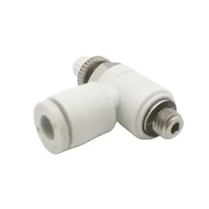 Đầu Nối Khí Nén Loại SMC Van Điều Khiển Tốc Độ Bướm Ga Khí Nén AS1201F 4/6/8/10/12Mm Van Tiết Lưu Xi Lanh Ren Ngoài - Product Image 1