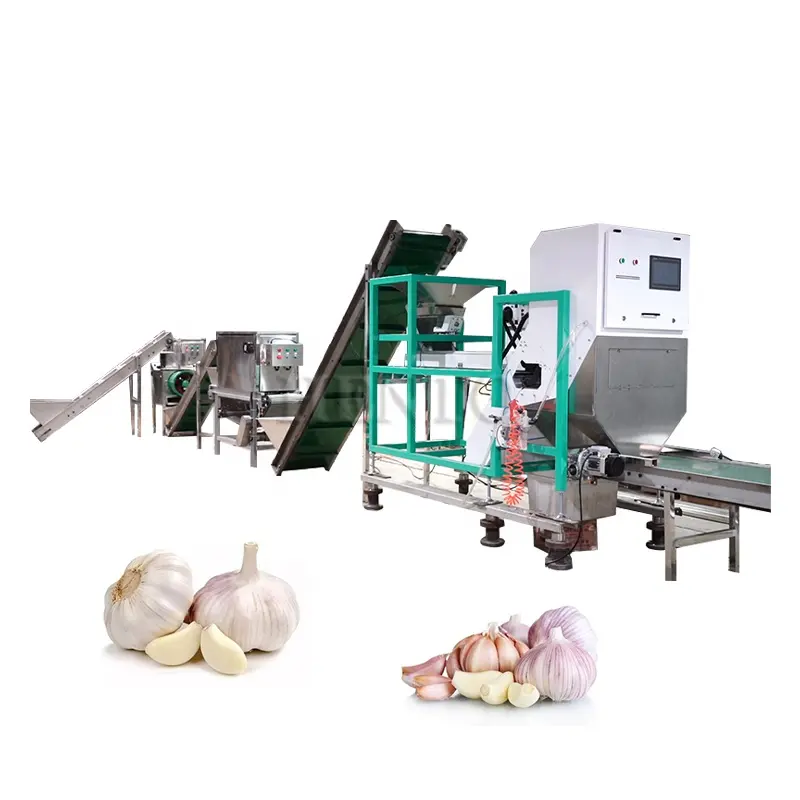 Factory Direct Supply Garlic Clove Splitting Machine / Garlic Clove Peeling Machine / Garlic Color Sorting Machine