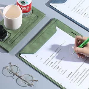 कस्टम पैफोलो आयोजक चमड़े के प्लानर बाइंडर पोर्टफोलियो फ़ोल्डर पुरुषों के लिए पत्र आकार व्यवसाय धारक - Product Image 3