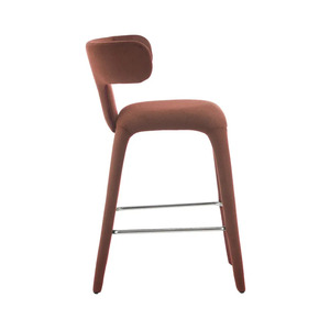 <span class=keywords><strong>Tabouret</strong></span> <span class=keywords><strong>de</strong></span> <span class=keywords><strong>bar</strong></span> moderne en <span class=keywords><strong>velours</strong></span> personnalisable, chaise <span class=keywords><strong>de</strong></span> comptoir luxueuse rembourrée avec repose-pieds en métal pour îlot <span class=keywords><strong>de</strong></span> cuisine, restaurant - Product Image 3