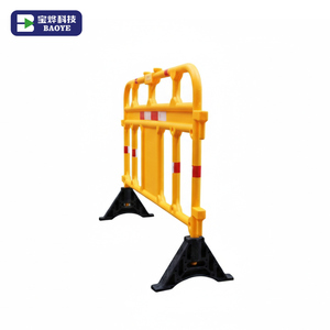 Barrière de contrôle des foules, événement, défilé, barrière connectable, légère, garde-corps en plastique HDPE, réfléchissant prismatique haute intensité - Product Image 4