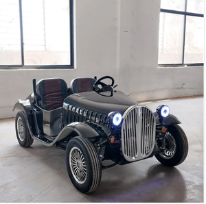 Carrello da Golf Elettrico Vintage Liqian, <span class=keywords><strong>Auto</strong></span> d'Epoca Curtis a 2 Posti, Stile Classico Antico con Elevata Stabilità, Prezzo Conveniente - Product Image 4