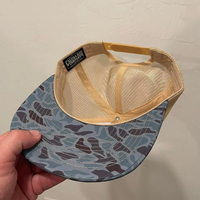 Gorra Snapback estructurada personalizada de 7 paneles, modelo 168, gorra de camionero en blanco con poliéster, lona Lisa para uso en exteriores