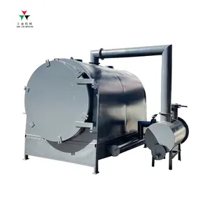 Good quality wood charcoal carbonization furnace bamboo tree branches log biomass briquettes carbonization stove