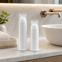 Flacon pompe sans air en plastique de 75 ml et 100 ml pour emballage de dentifrice, idéal pour les produits de soins dentaires et personnels – Vente en gros
