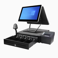 Terminal de point de vente mobile intelligent Android/Win10 de 15,6 pouces, écran tactile capacitif 10 points, paiement NFC, Wi-Fi 6, scanner de caisse enregistreuse