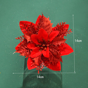 พวงมาลัย<span class=keywords><strong>ดอก</strong></span>ไม้ประดับตกแต่งคริสต์มาสพร้อมผงทองคำ วัสดุ DIY สำหรับ<span class=keywords><strong>ต้น</strong></span>คริสต์มาส - Product Image 4