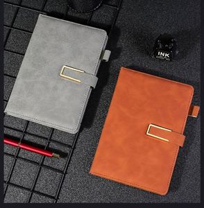 Customized Personalized Planner Hardcover Soft Leather <b>Diary</b> PU Leather Buckle Notebook With Pu Cover for School Business <b>Work</b> - Product Image 2