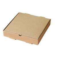 Boîtes à pizza jetables en papier kraft avec doublure en aluminium, forme carrée, tailles 7-12 pouces, emballage ondulé