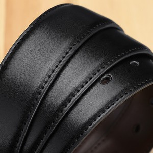 DDA727メンズカジュアル両面リバーシブルレザーベルト回転可能バックル付き男性本革ベルト - Product Image 3