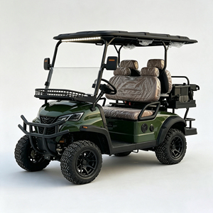 Voiturette de golf électrique 4 places pour la chasse, avec peinture camouflage et <span class=keywords><strong>kit</strong></span> de sécurité DOT, 72V Lithium, buggy tout-terrain surélevé - Product Image 3