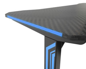 Table de jeu en forme de V de 47 pouces, <span class=keywords><strong>bureau</strong></span> d'<span class=keywords><strong>ordinateur</strong></span>, <span class=keywords><strong>bureau</strong></span> d'étudiant, déflecteur de <span class=keywords><strong>bureau</strong></span> avec lumières LED rvb VM-ES04 - Product Image 5