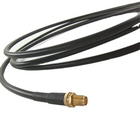 Conector Eléctrico, Cable Coaxial LMR240 de 2500 mm, Ensamblaje SMA Hembra Crimpado para Panel, Conectores SMA Macho Crimpado en Ángulo Recto de Fábrica