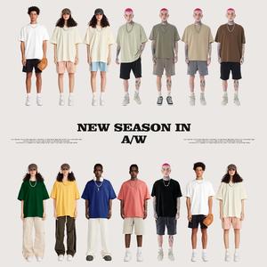 เสื้อยืดคอตตอน 100% หนัก 260 กรัม ขายส่ง พิมพ์ลายกราฟิกตามสั่ง เสื้อยืดทรงหลวมไหล่ตกสำหรับผู้ชาย - Product Image 2